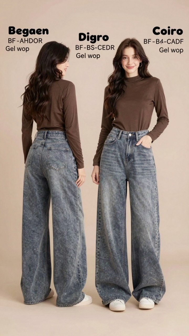 Layering Wide Leg Denim and Long Sleeve Tops for Fall Travel