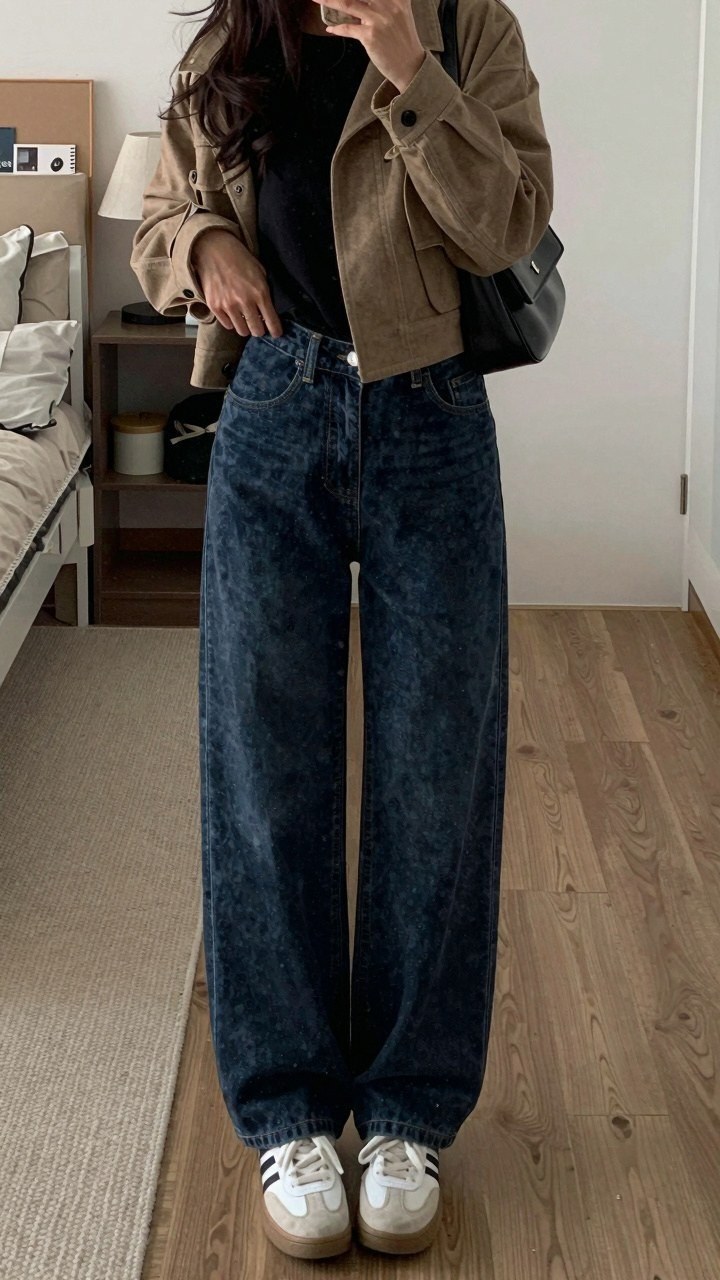 Blending Tailored Jackets With Relaxed Denim Trousers