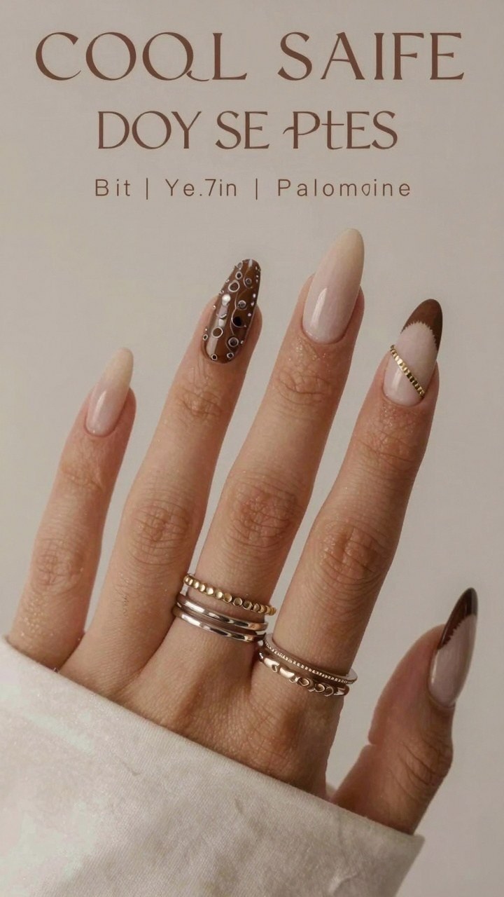 Why Mixed Brown Nail Art Patterns Work Together