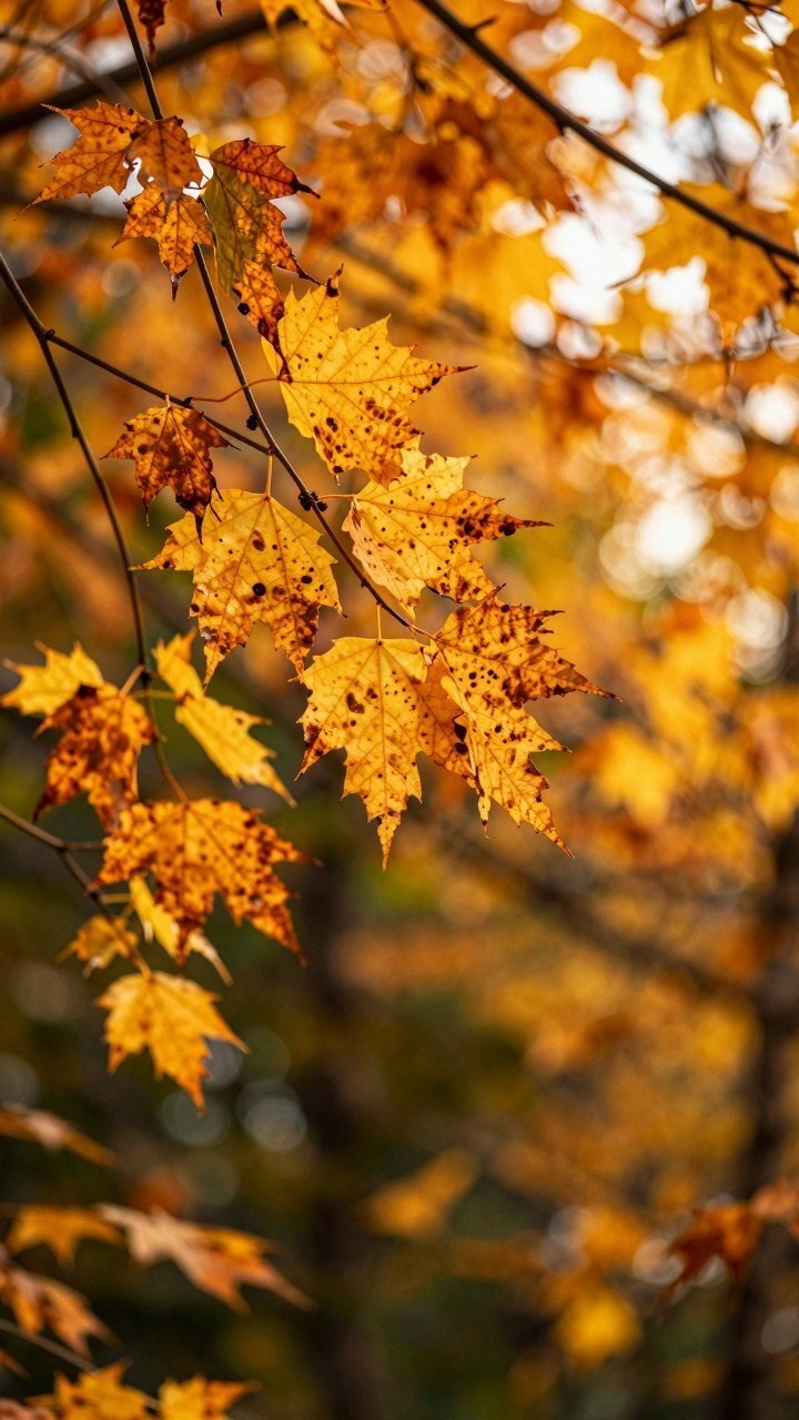 Using Soft Golden Branch Overlays For Phone Backgrounds