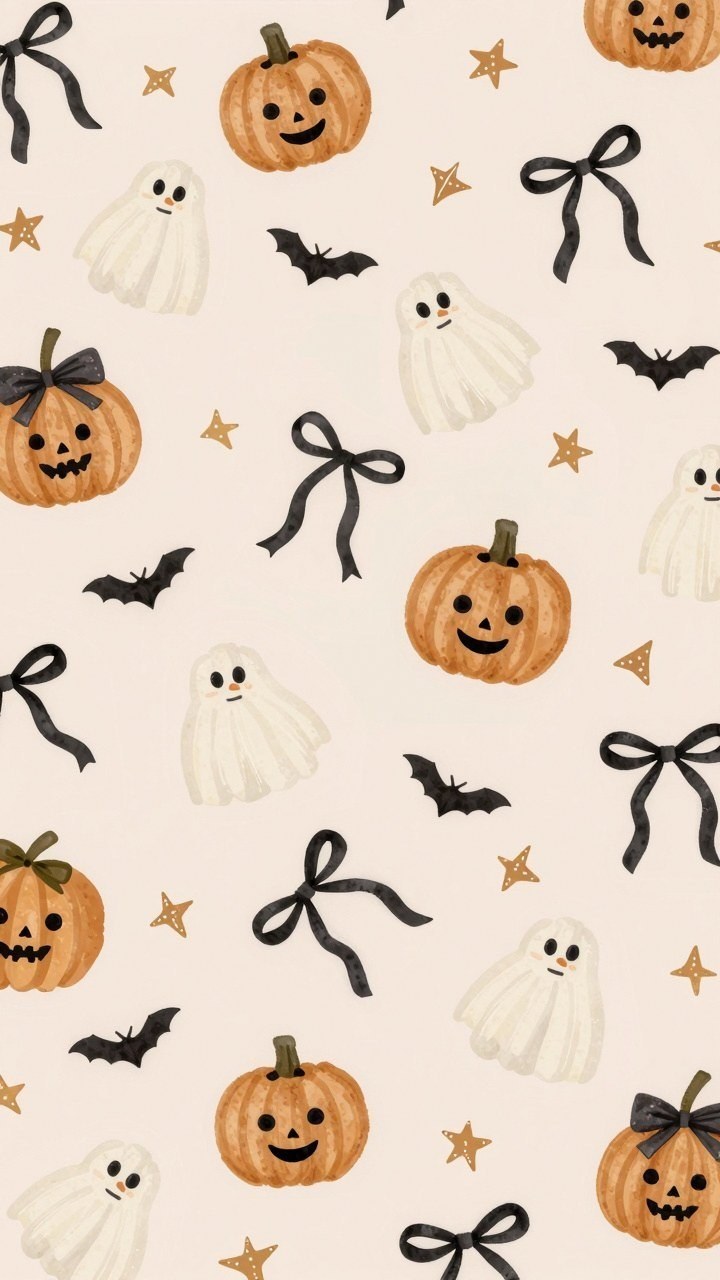 Why Spooky Watercolor Icons Make Great Seasonal Phone Backgrounds