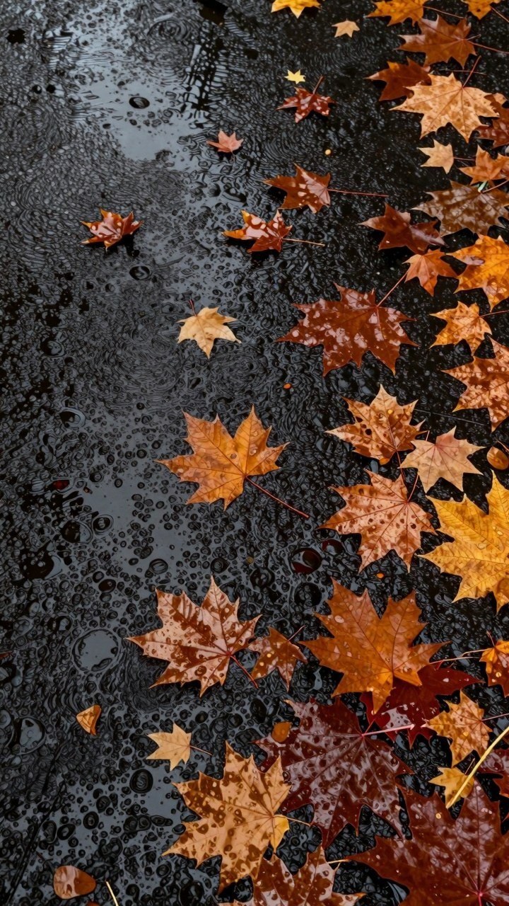 Adding Fallen Maple Leaves to Your Phone Background