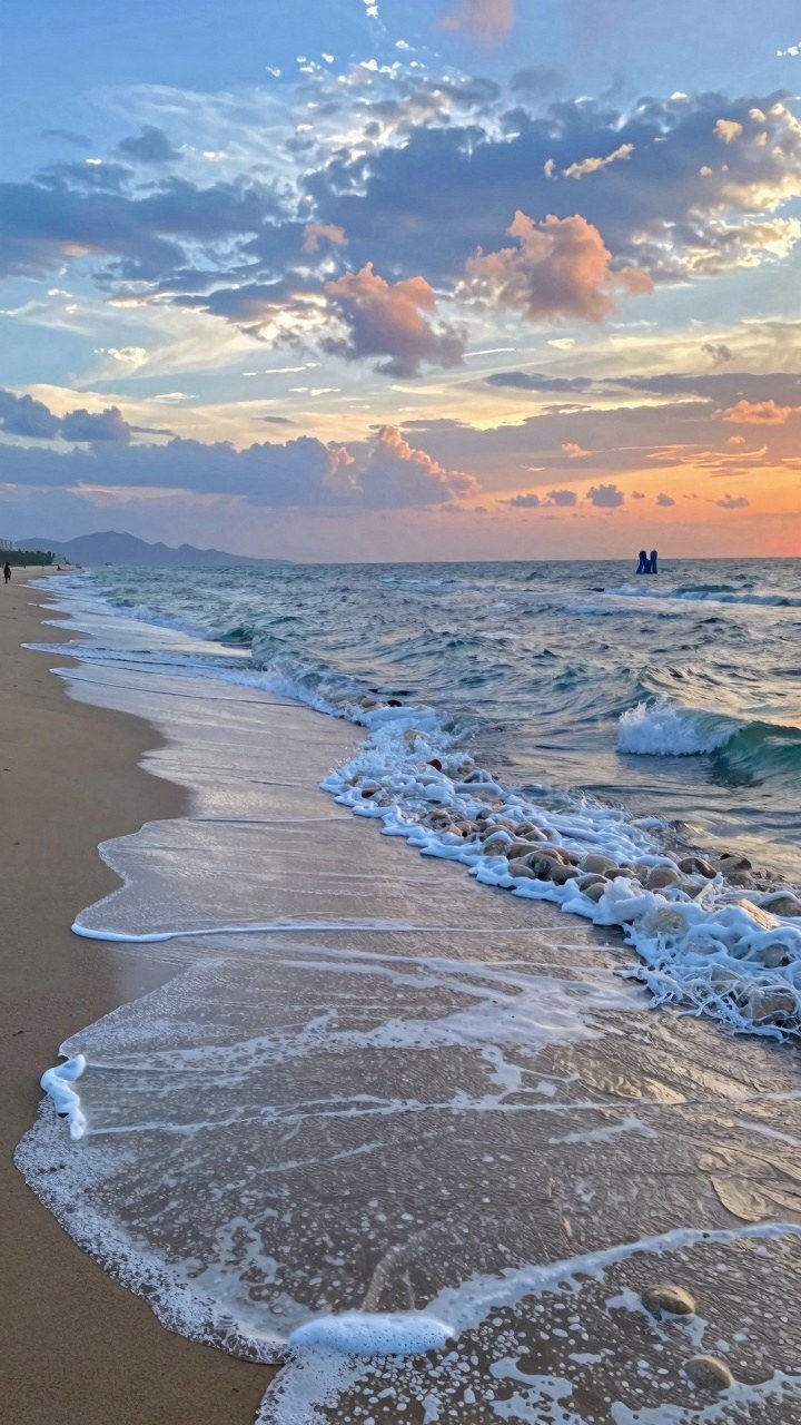 Coastal Sunset Horizons for Cool Weather Phone Screens