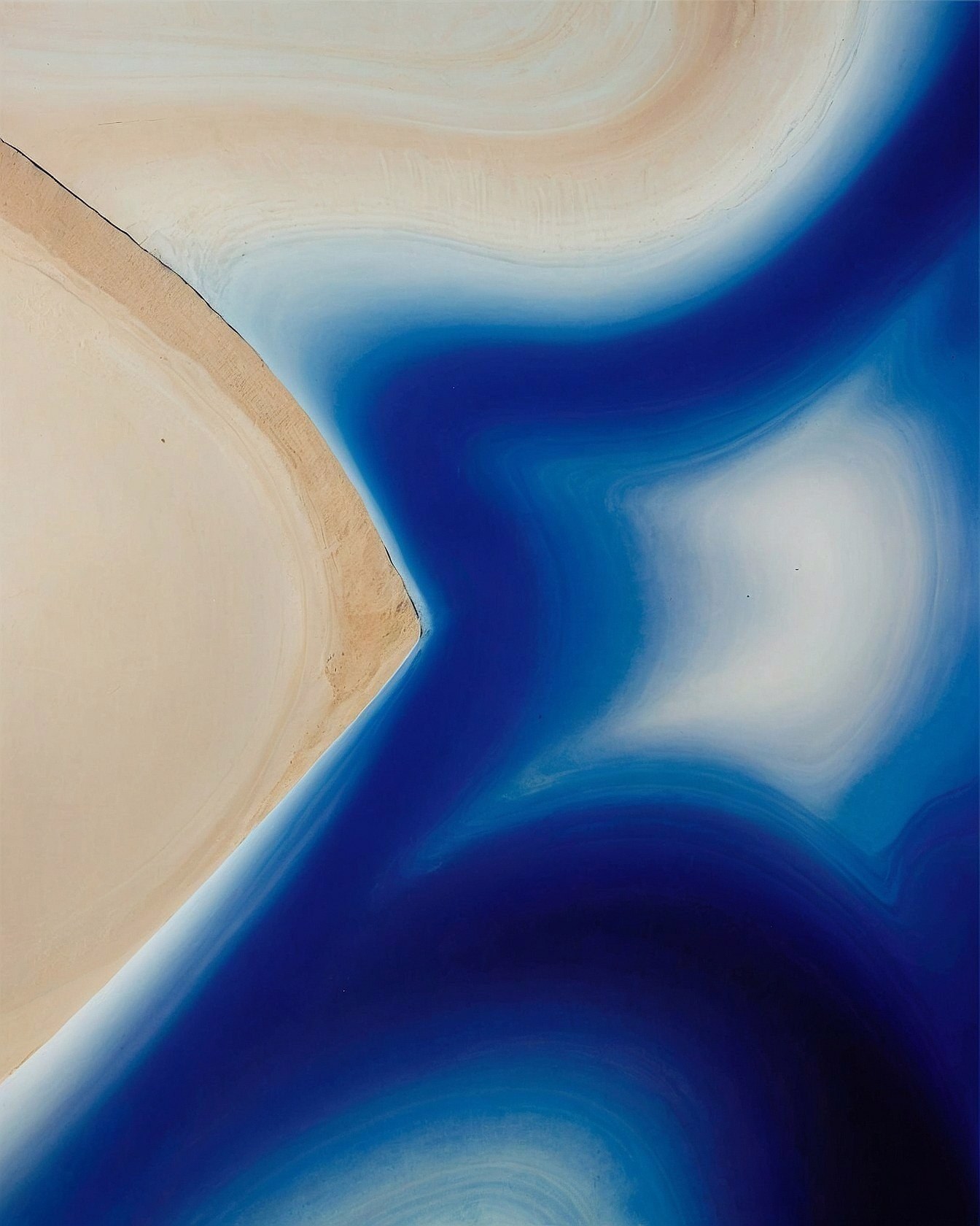 Abstract Sand Dune Meets Deep Ocean Swirls