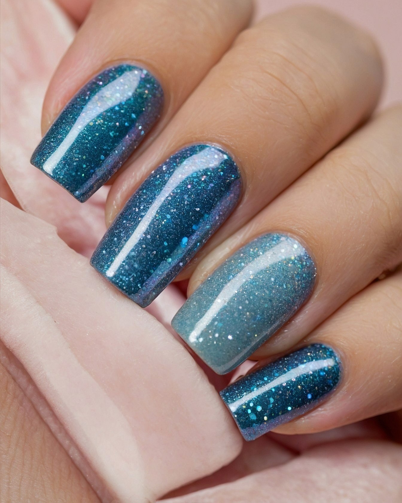 Glittering Ocean Gradient with Subtle Shimmer