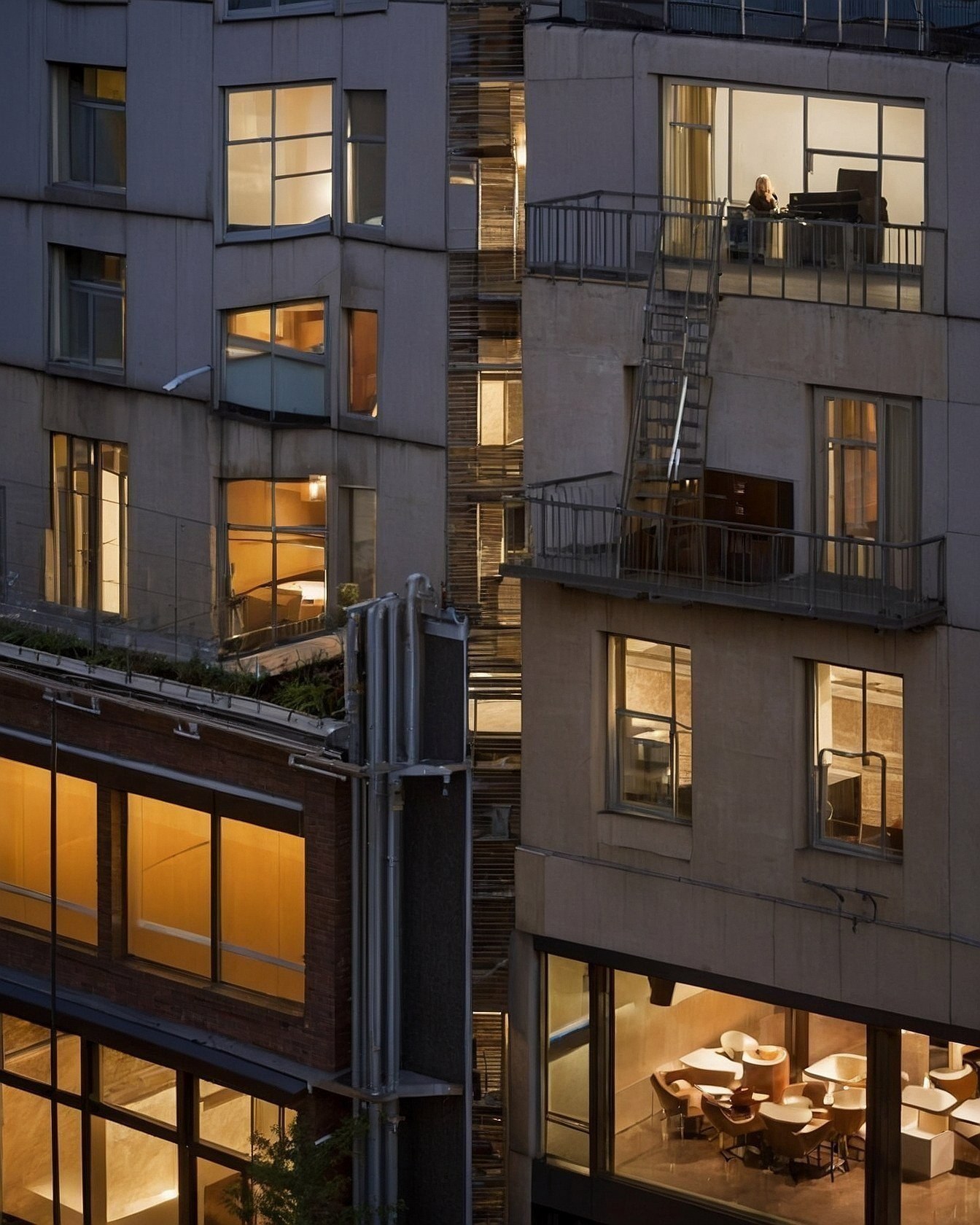 Balcony views and interior vignettes