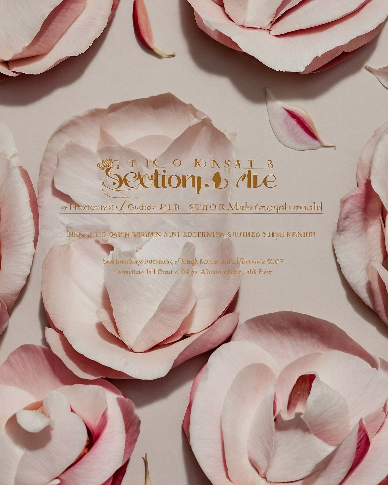 Close-up on Delicate Pink Petal Textures