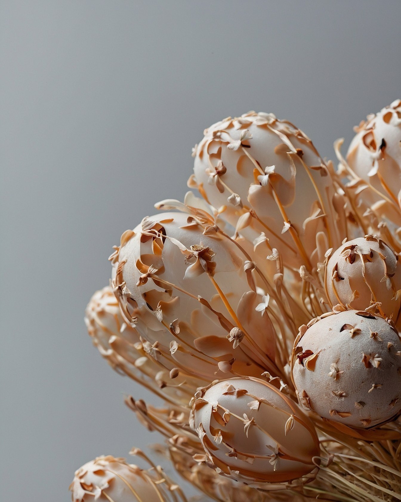 Close-up of Textured Floral Elements