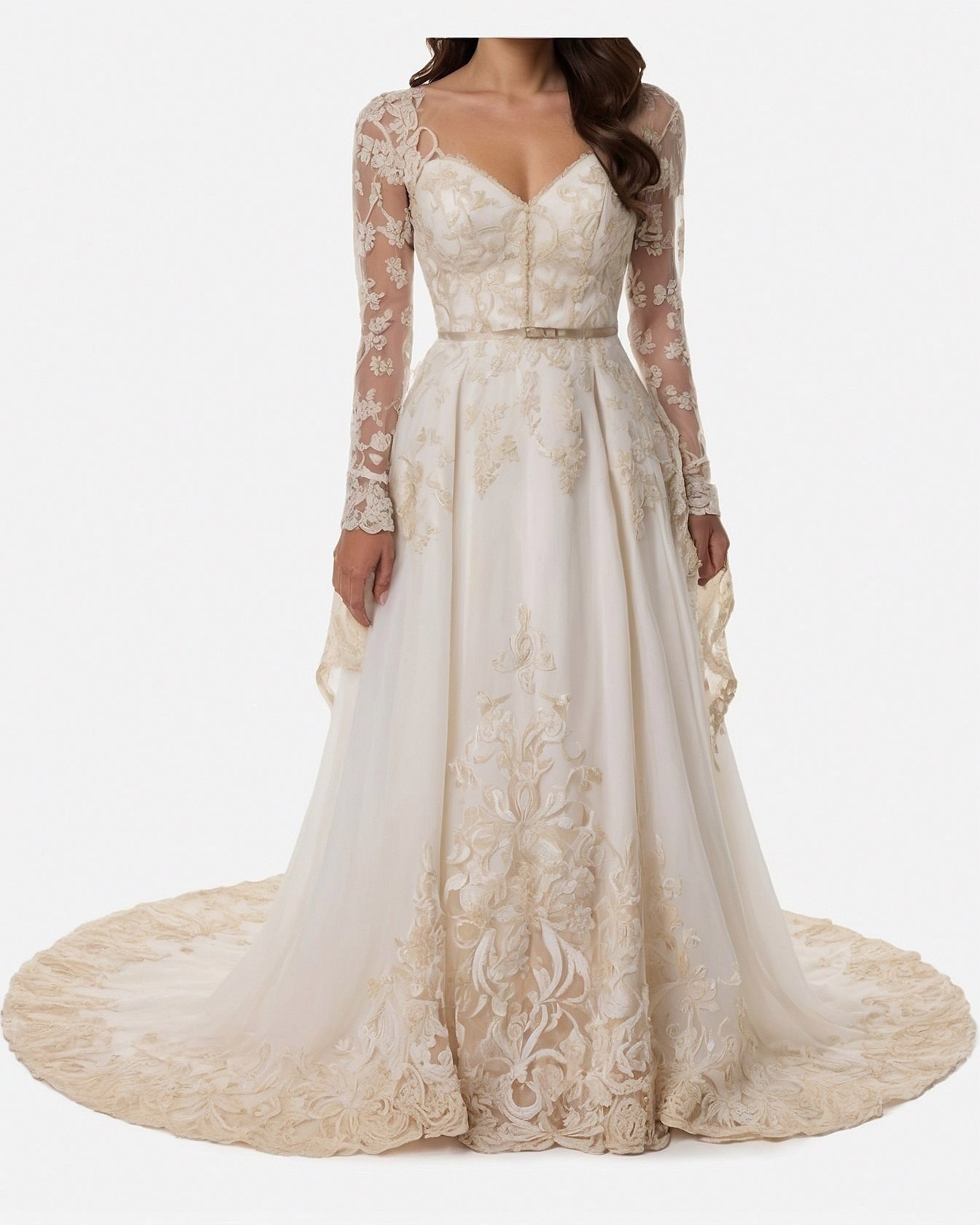 Soft Lace Bolero Layering Over Bodice