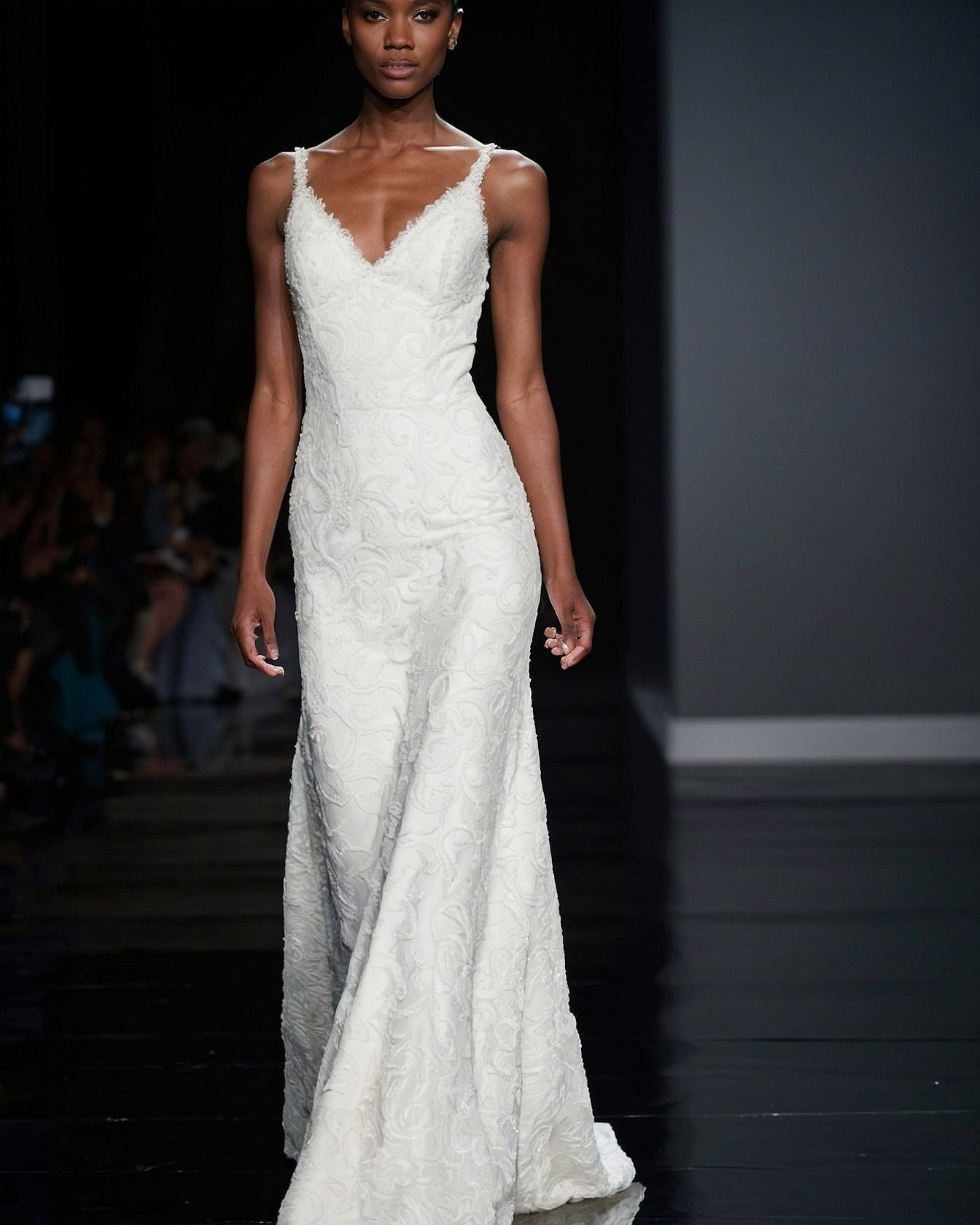 Intricate Embossed Pattern on Mermaid Silhouette