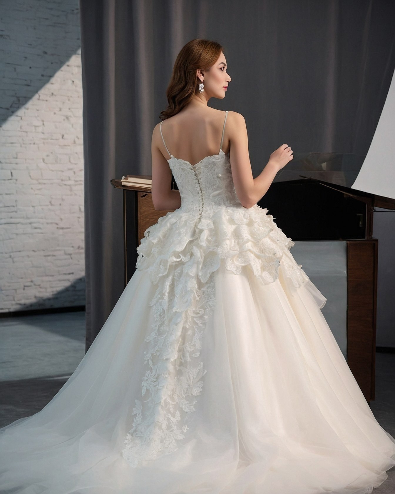 The Cascading Lace Hemline Detail