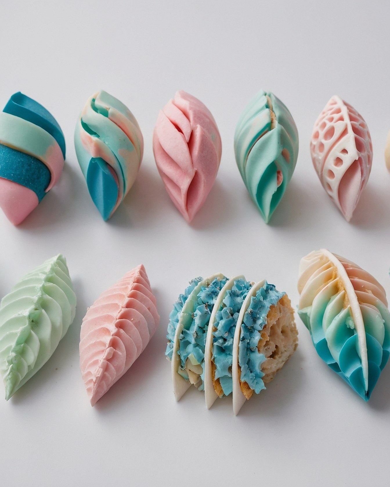 Delicate Pastries Shaped Like Leaves