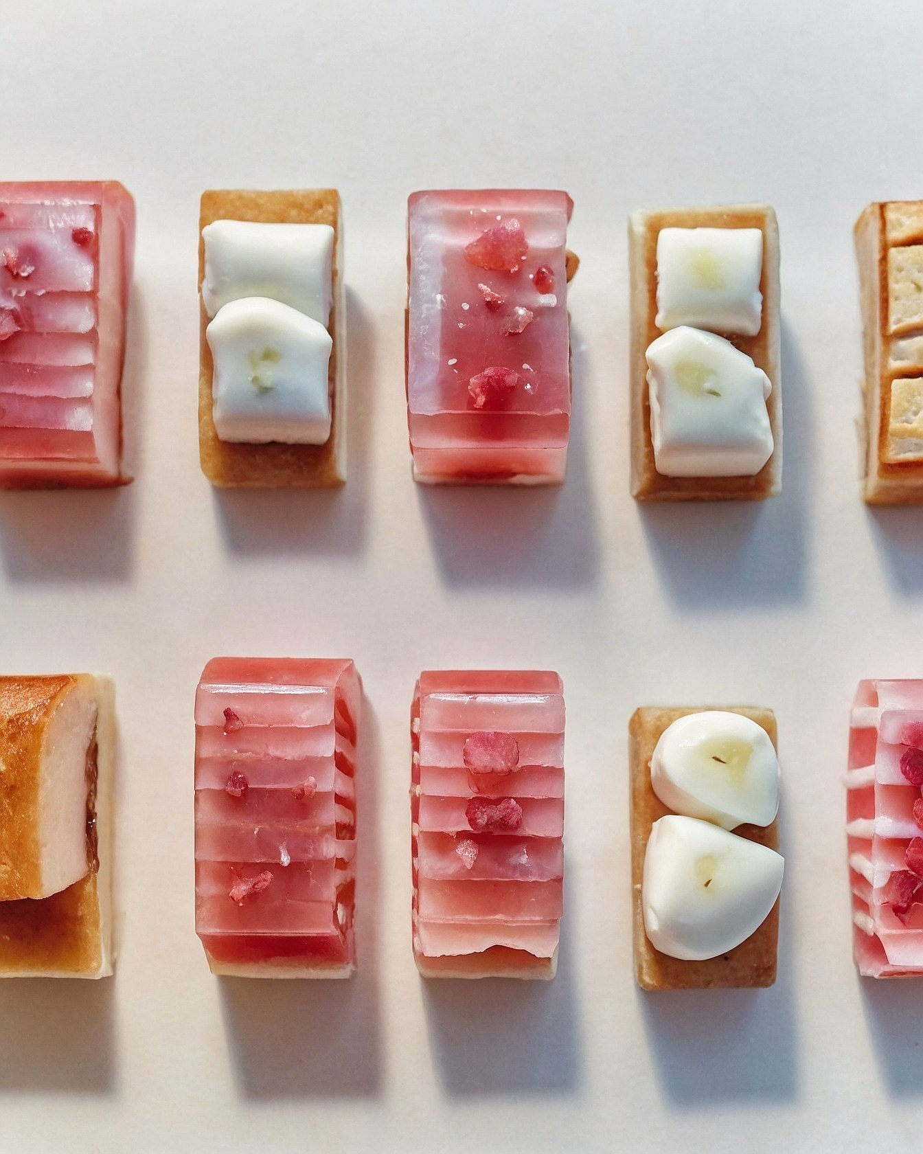 Close-up of Rectangular Sweet Treats