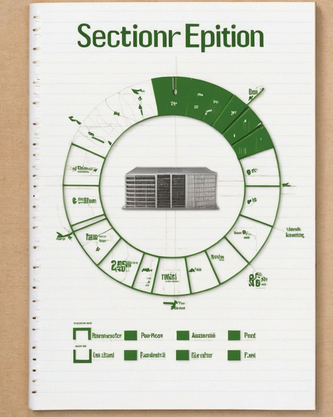 Circular Diagram Analysis with Server Rack