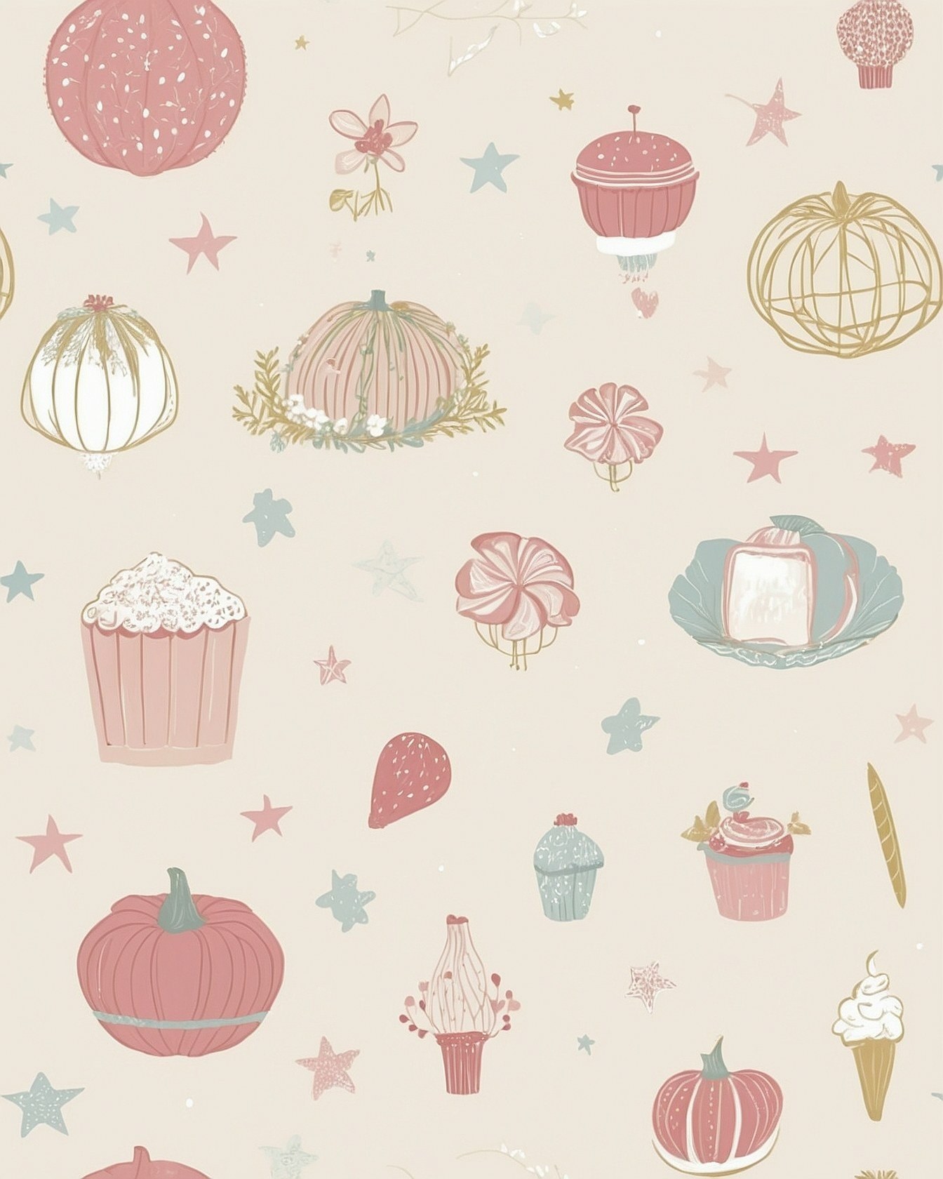 Selecting Quirky Pastry And Pumpkin Wallpaper Styles