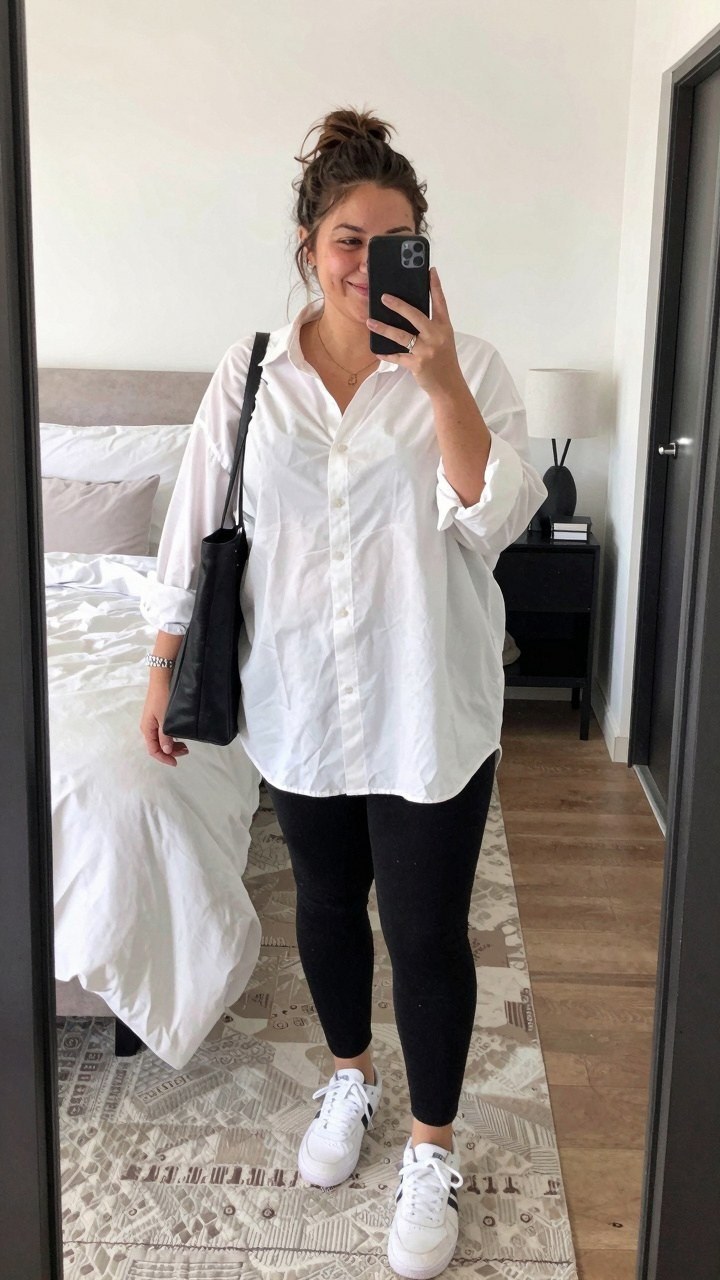 Choosing the Right Oversized Shirt for Active Leggings