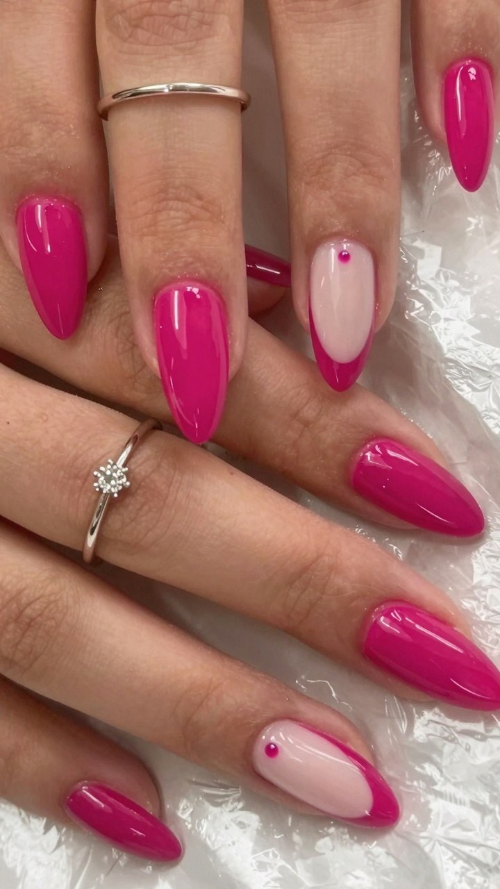 Choosing Between Solid Red Polish and French Tips