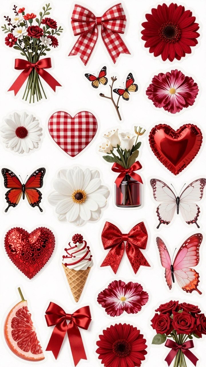 Choosing Between Red Gingham and Solid Cherry Backgrounds