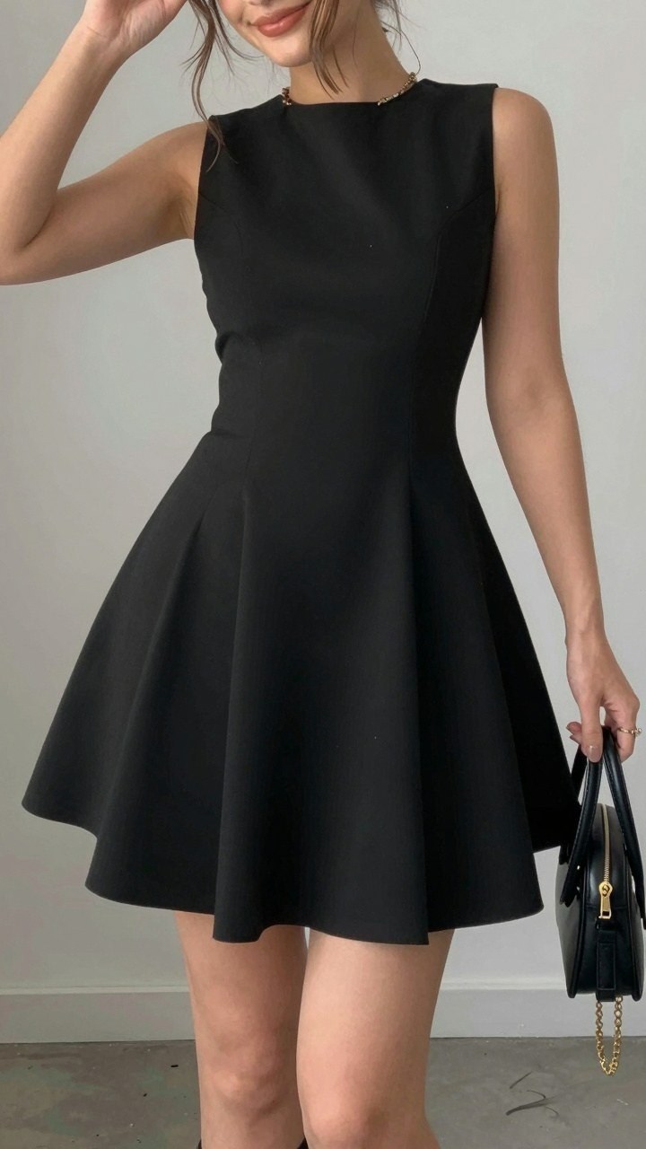 Selecting a Flared Black Mini Dress for Dinner Dates