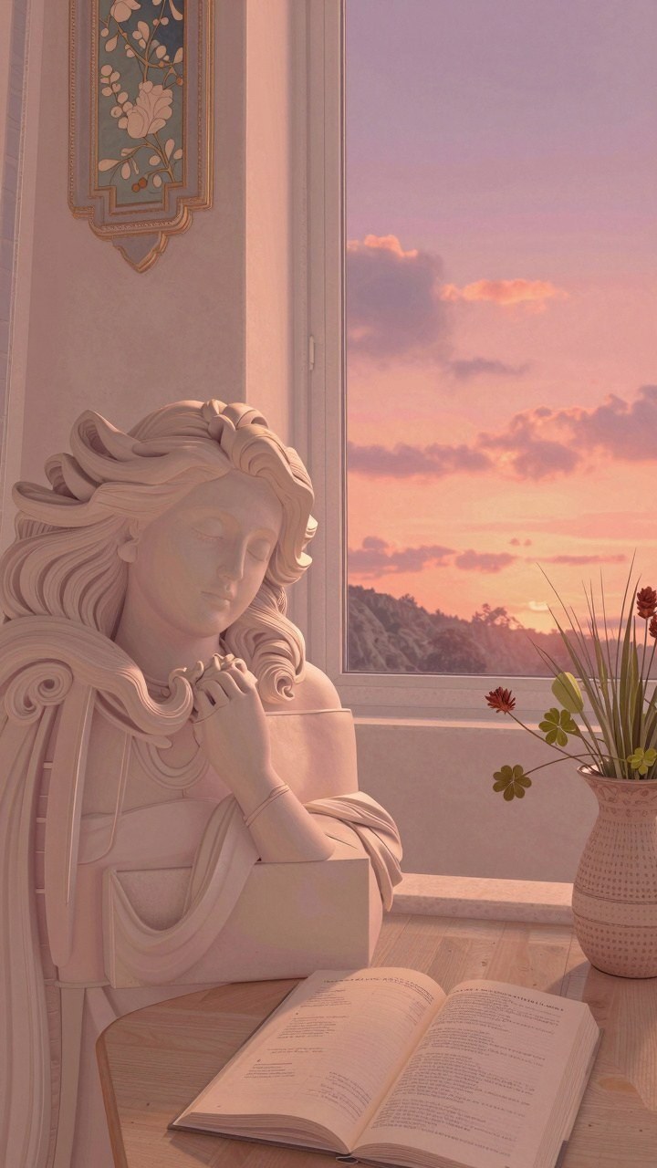 Selecting Classical Art and Sunset Hues for Your Phone Background