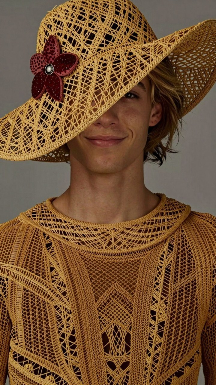 Choosing the Right Straw Hat for Phone Wallpaper Photoshoots