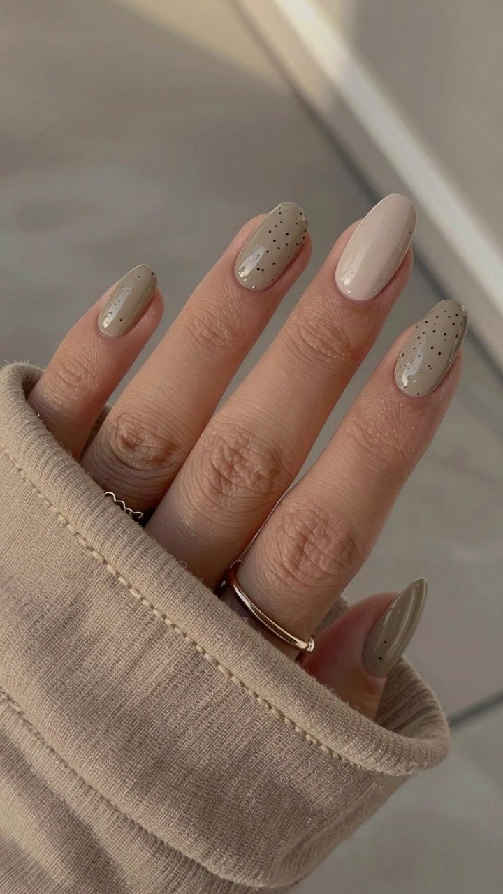 Choosing Between Solid Neutrals and Dotted Nail Art