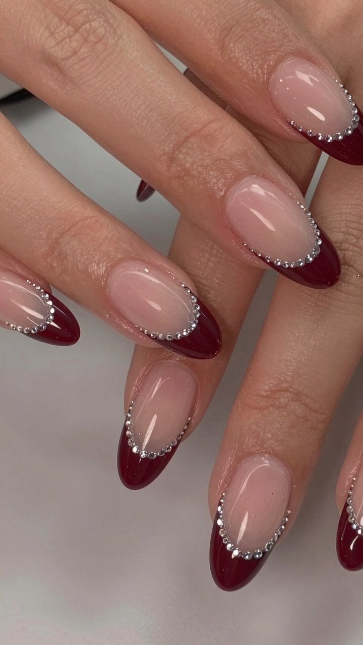 Choosing Rhinestone Borders for Dark French Tips