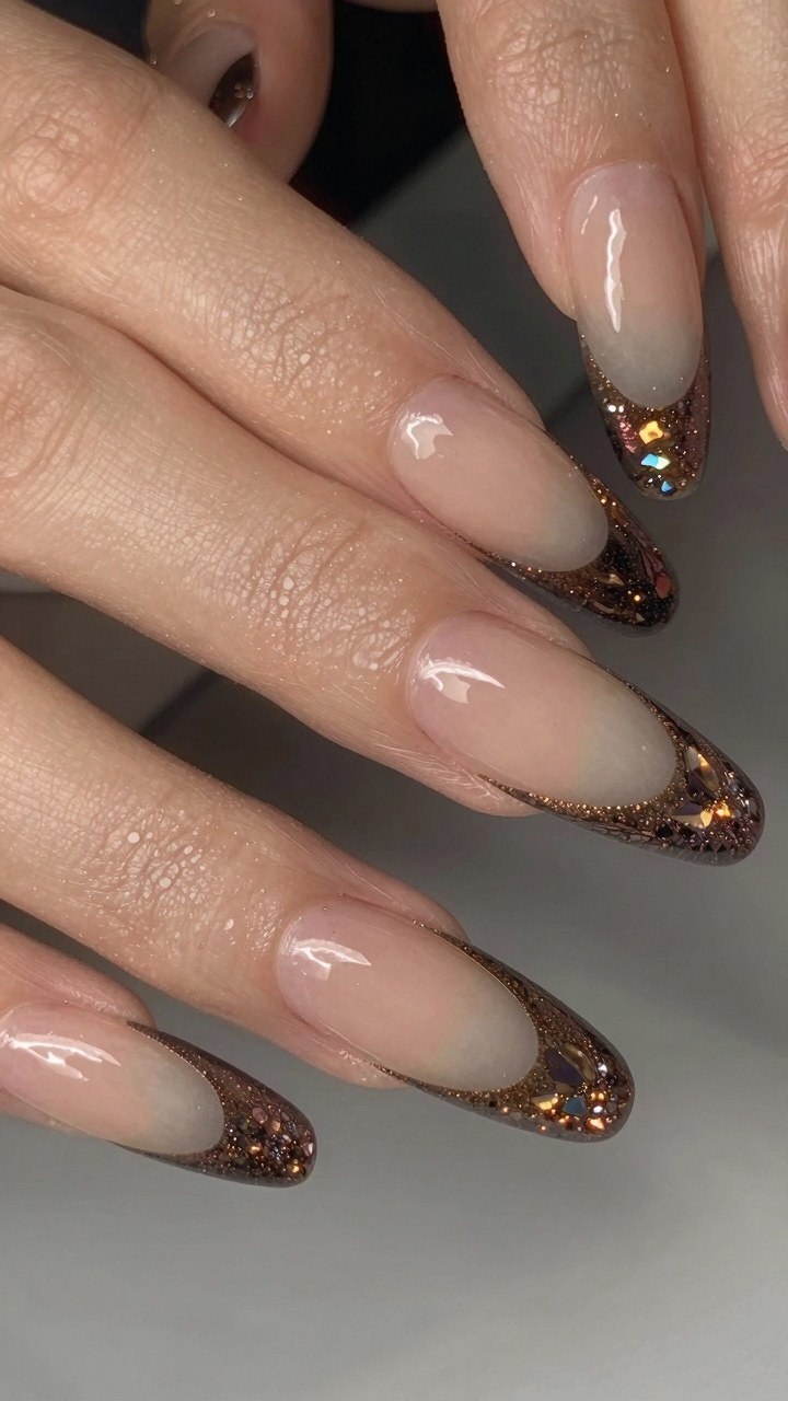 Choosing French Tips with Velvet Magnetic Accents