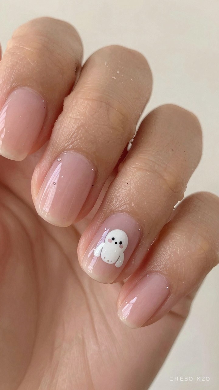 Choosing Cute Ghost Nail Art for October