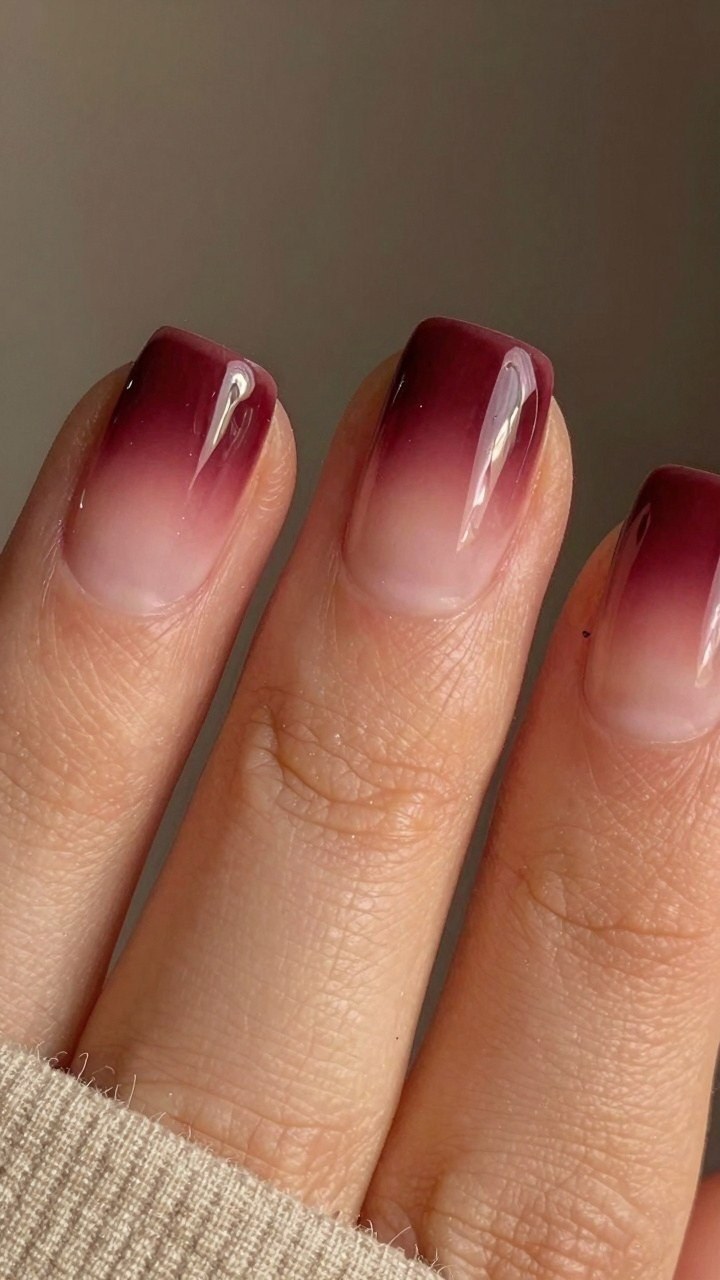 Selecting Burgundy Gradient Nails for Professional Workspaces