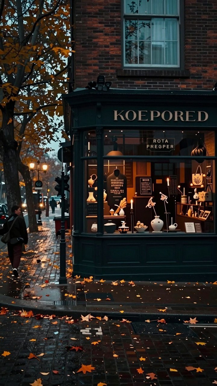 Selecting Warm Neighborhood Storefront Wallpapers
