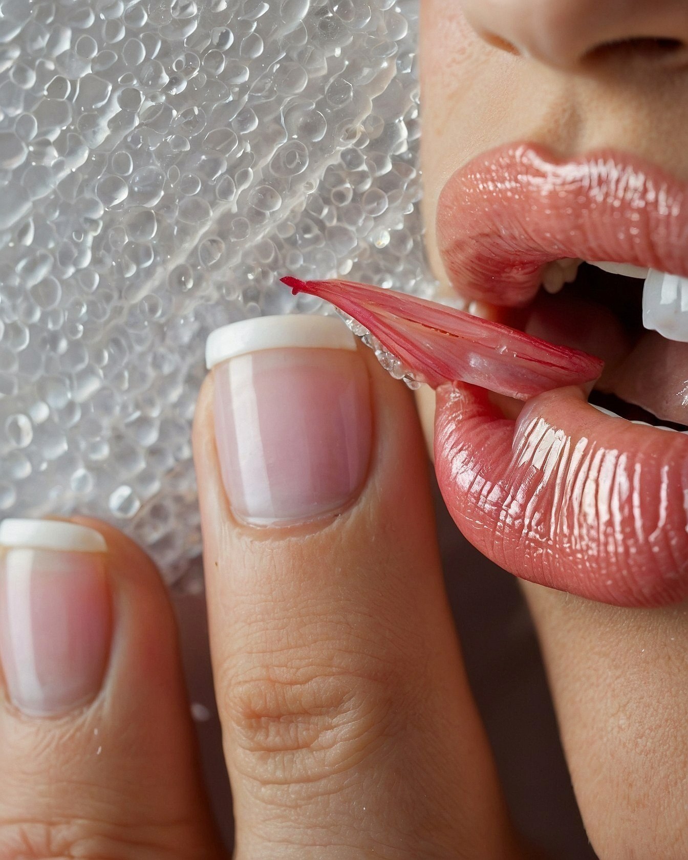 Soft Petal Pink and Lip Gloss Harmony