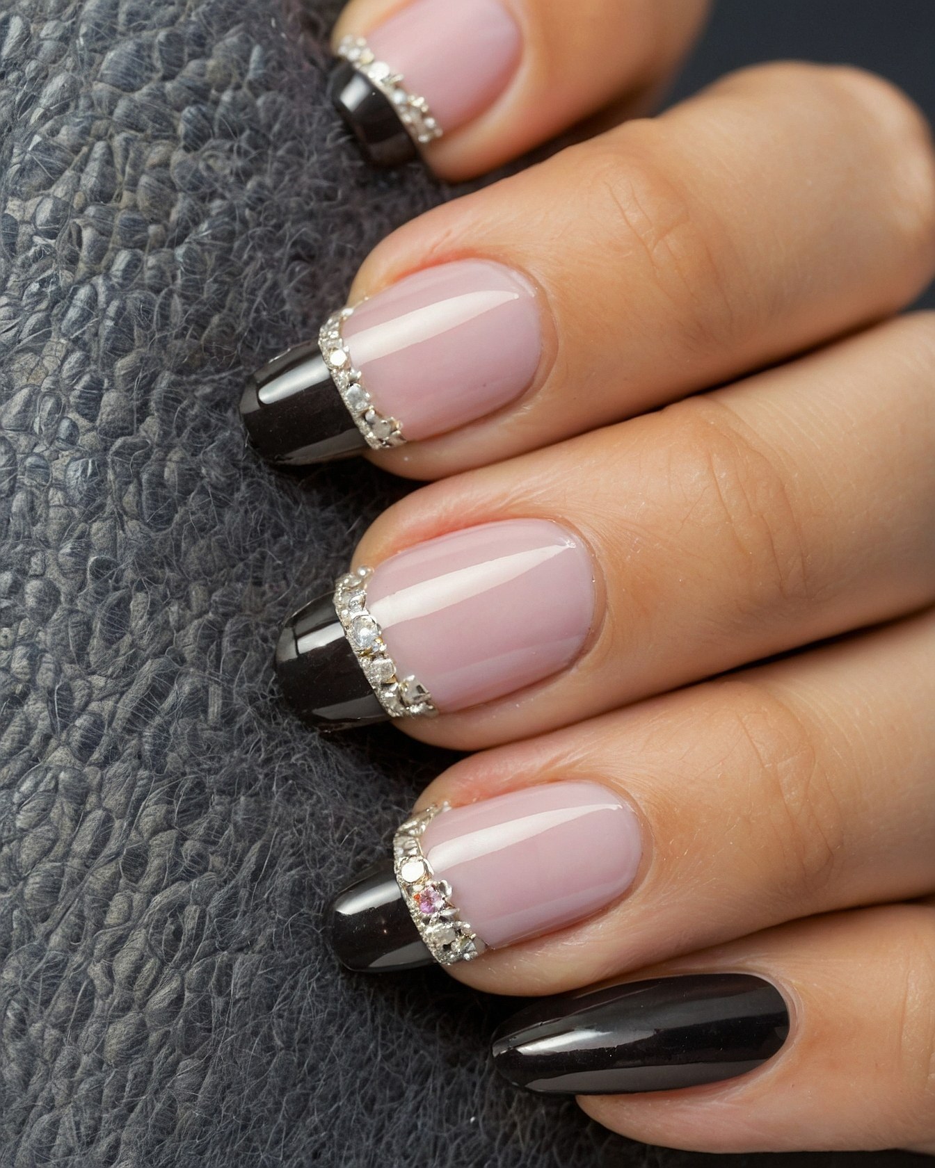 A Trio of Shimmering Tones: Soft Rose, Antique Brass, and Pewter Sparkle