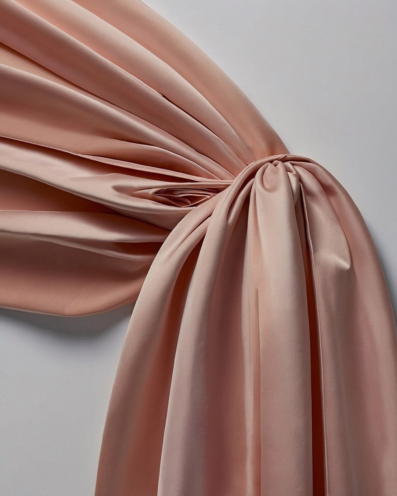 Draped Fabric in Dusty Rose and Warm Taupe