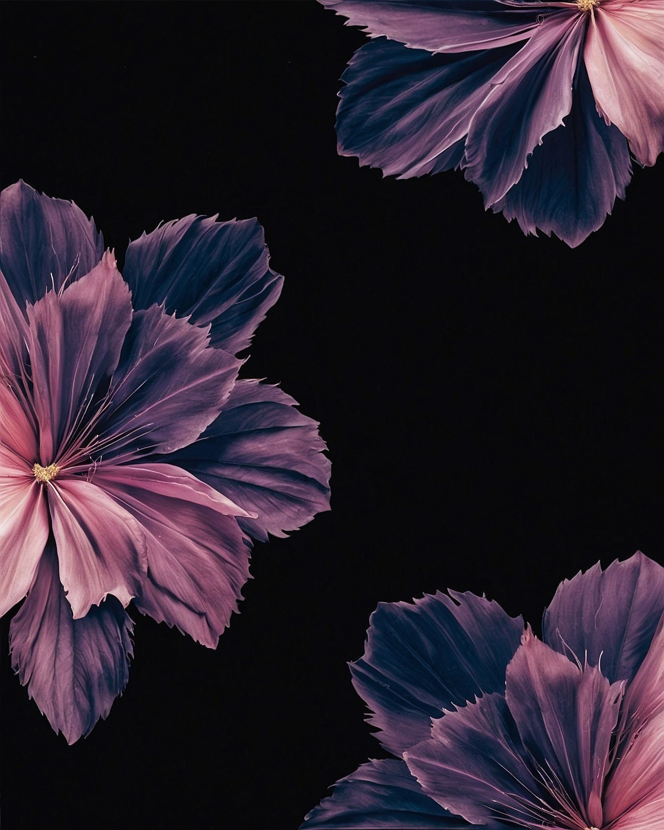 Petals in Mauve and Indigo