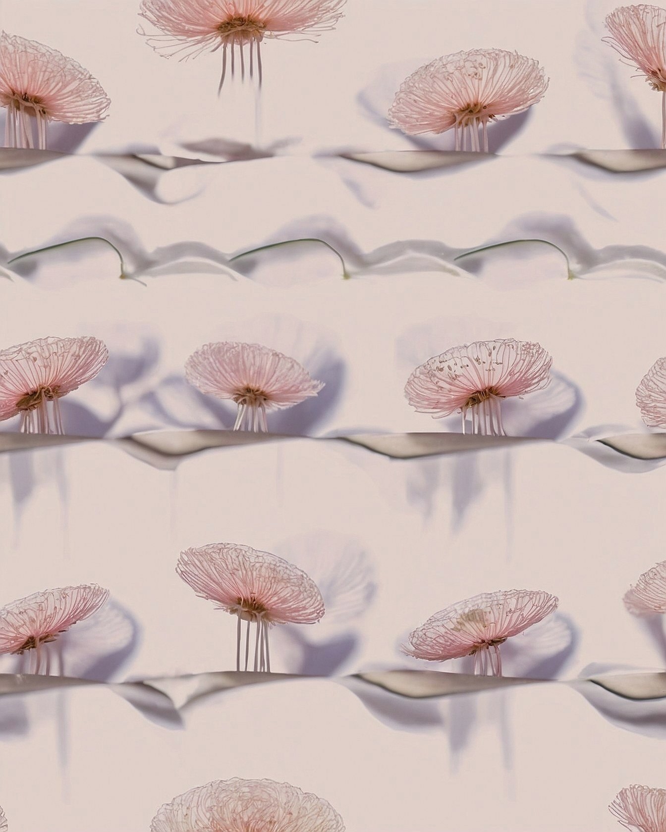 Delicate Pink Petals and Soft Shadows