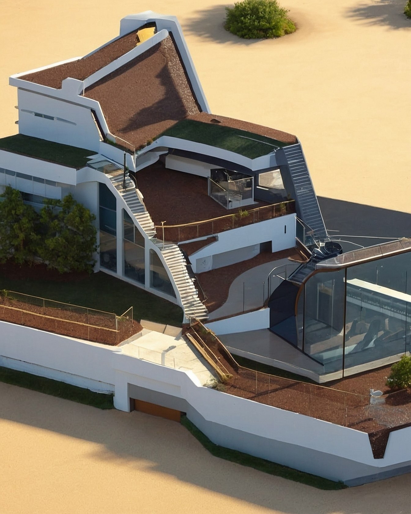Modern Desert Dwelling in Warm Earth Tones