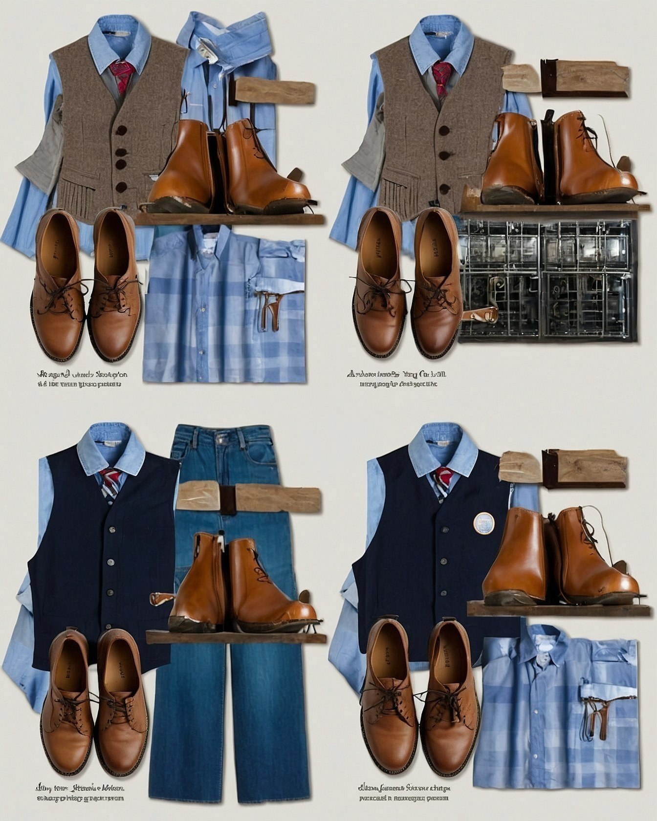Earth Tones and Polished Leather Accessories