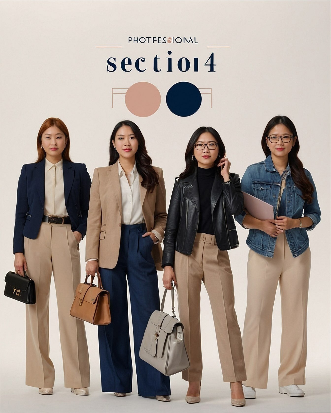 Neutral Tones with a Pop of Navy