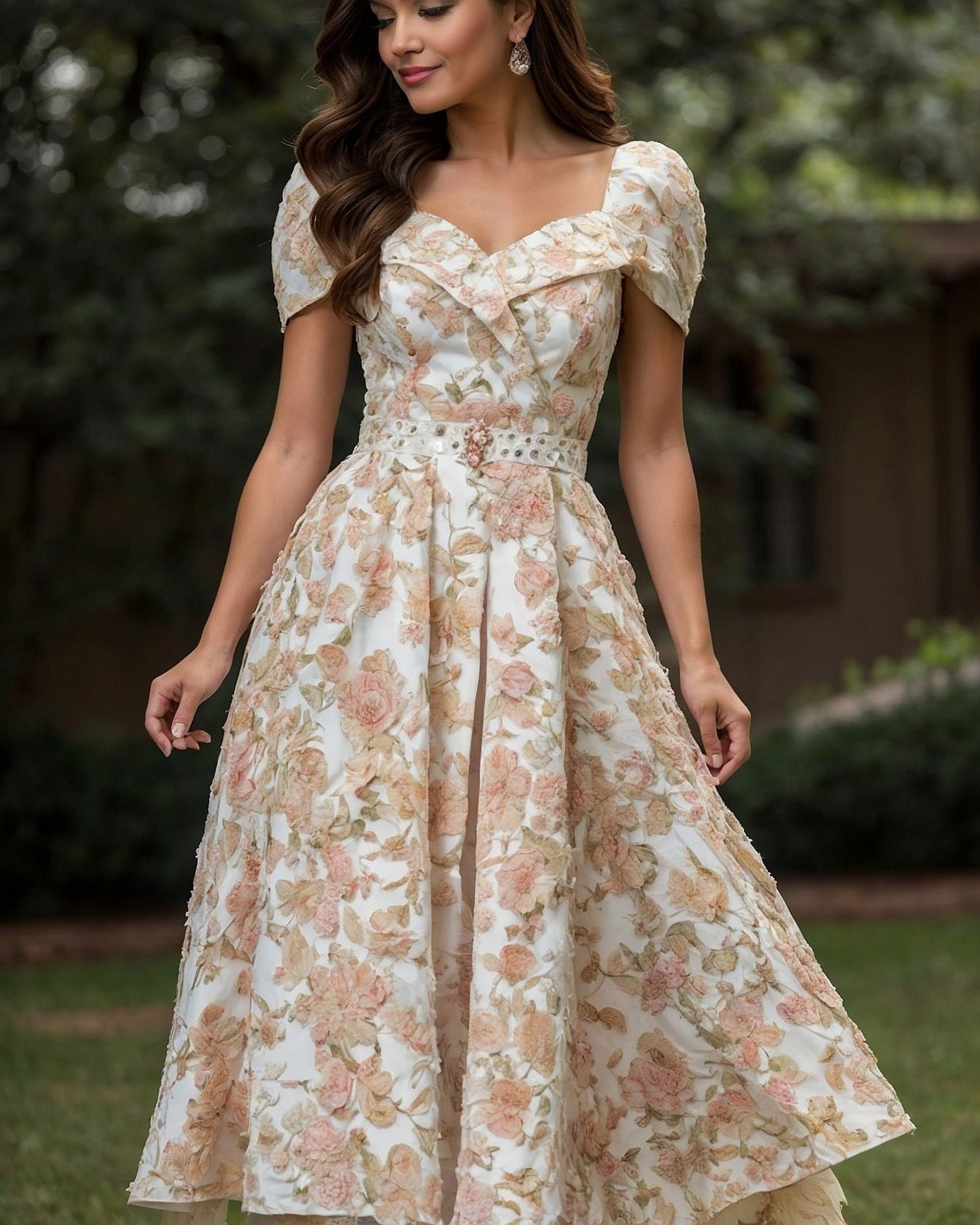 A Delicate Palette of Blush and Cream