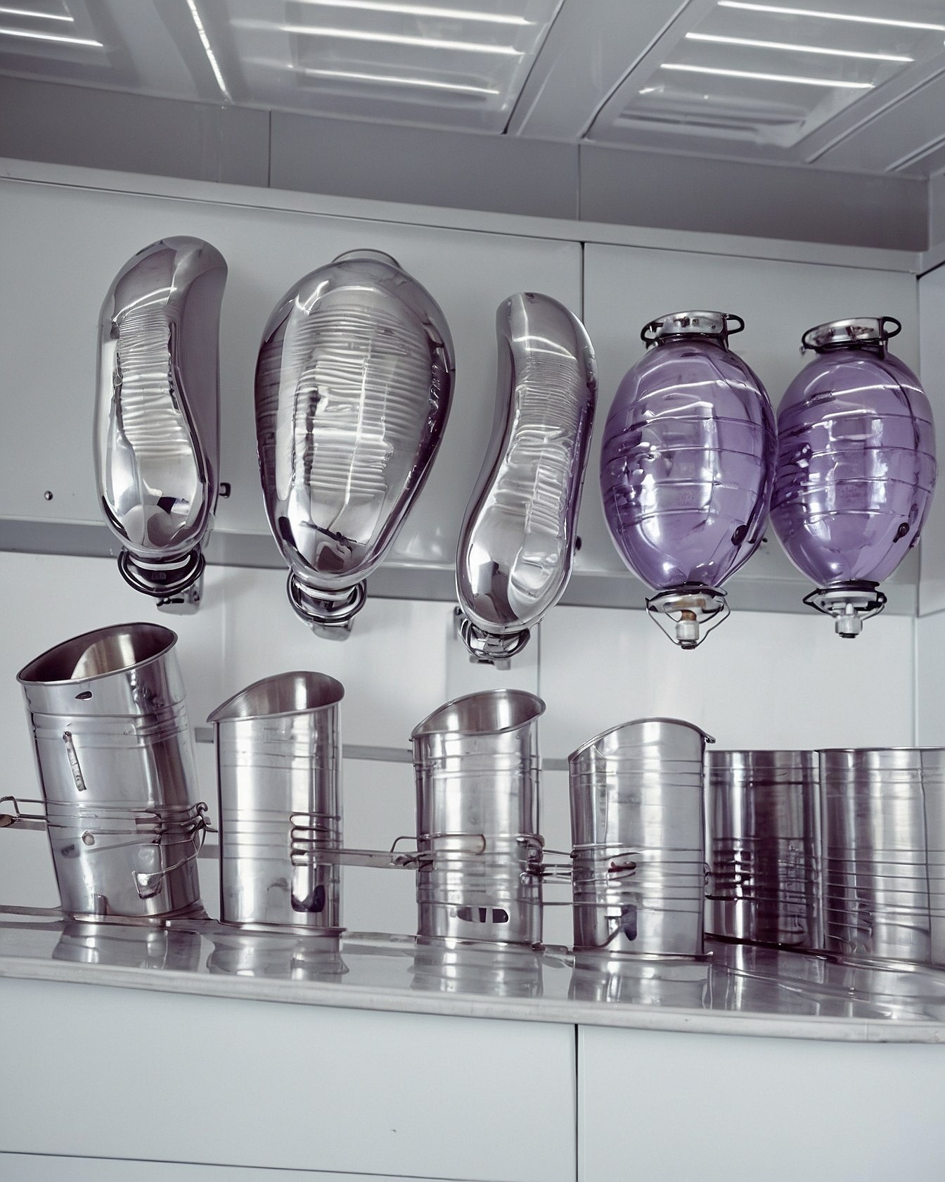 Polished Chrome and Amethyst Accents