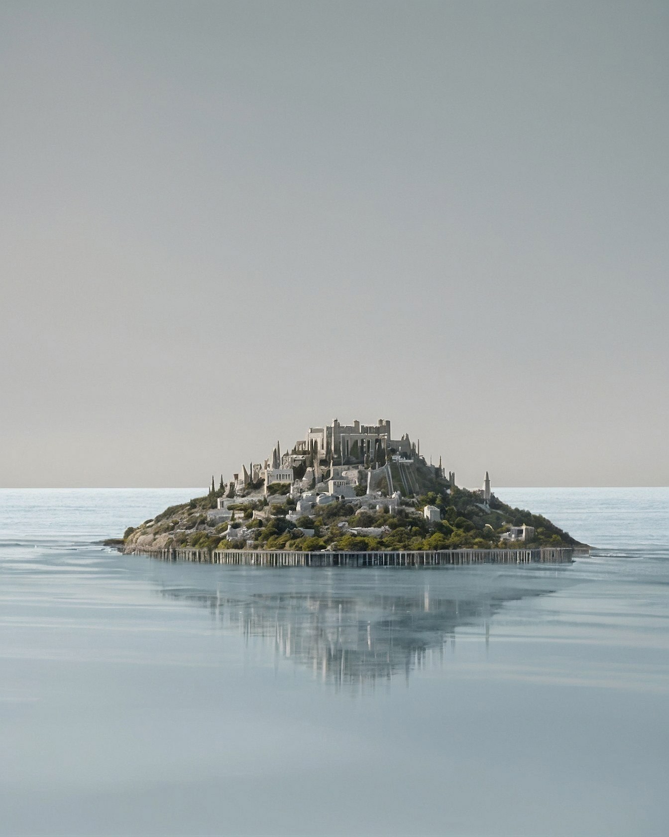 Keeping Your Island Castle Sea Wallpaper Clean and Clear