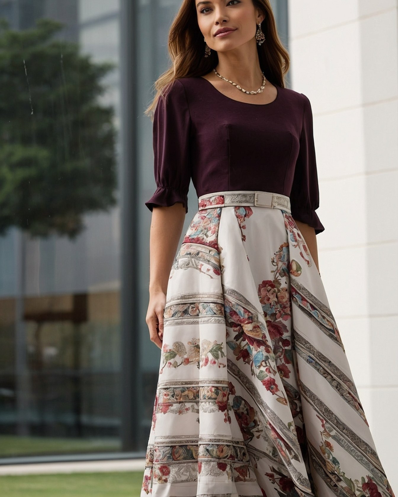 Caring for Structured Floral Maxi Gowns with Fitted Bodices