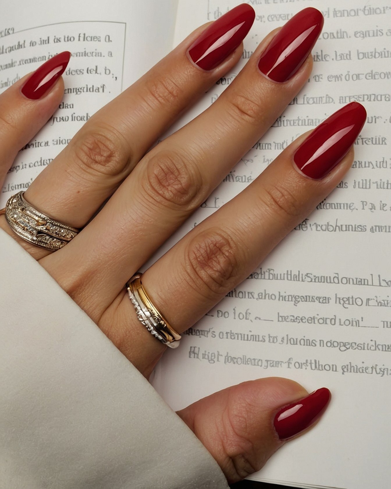 Keeping Dark Red Nails Chip Free and Glossy Longer