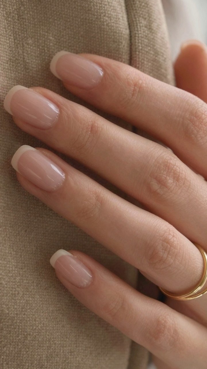 Pairing Milky Nails With Classic French Tips
