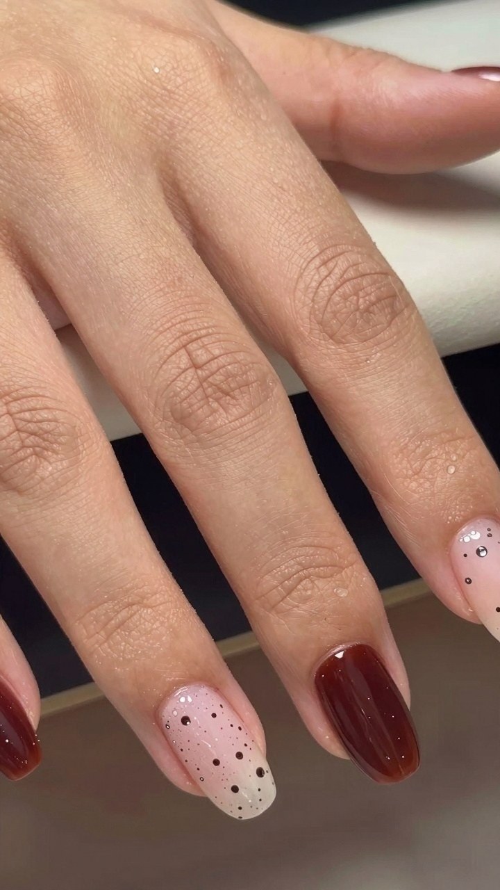 Applying Multi Sized Brown Dots with Top Coat Protection