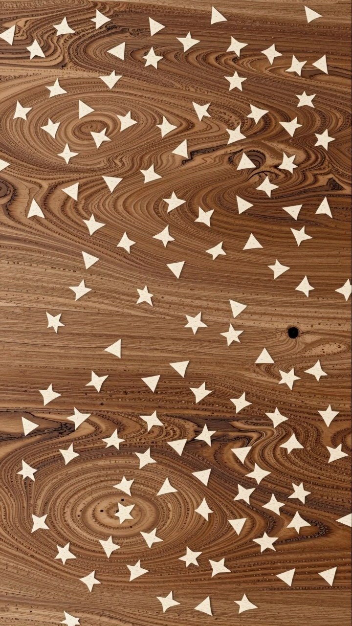 Minimalist Star Confetti Patterns for Autumn Backgrounds