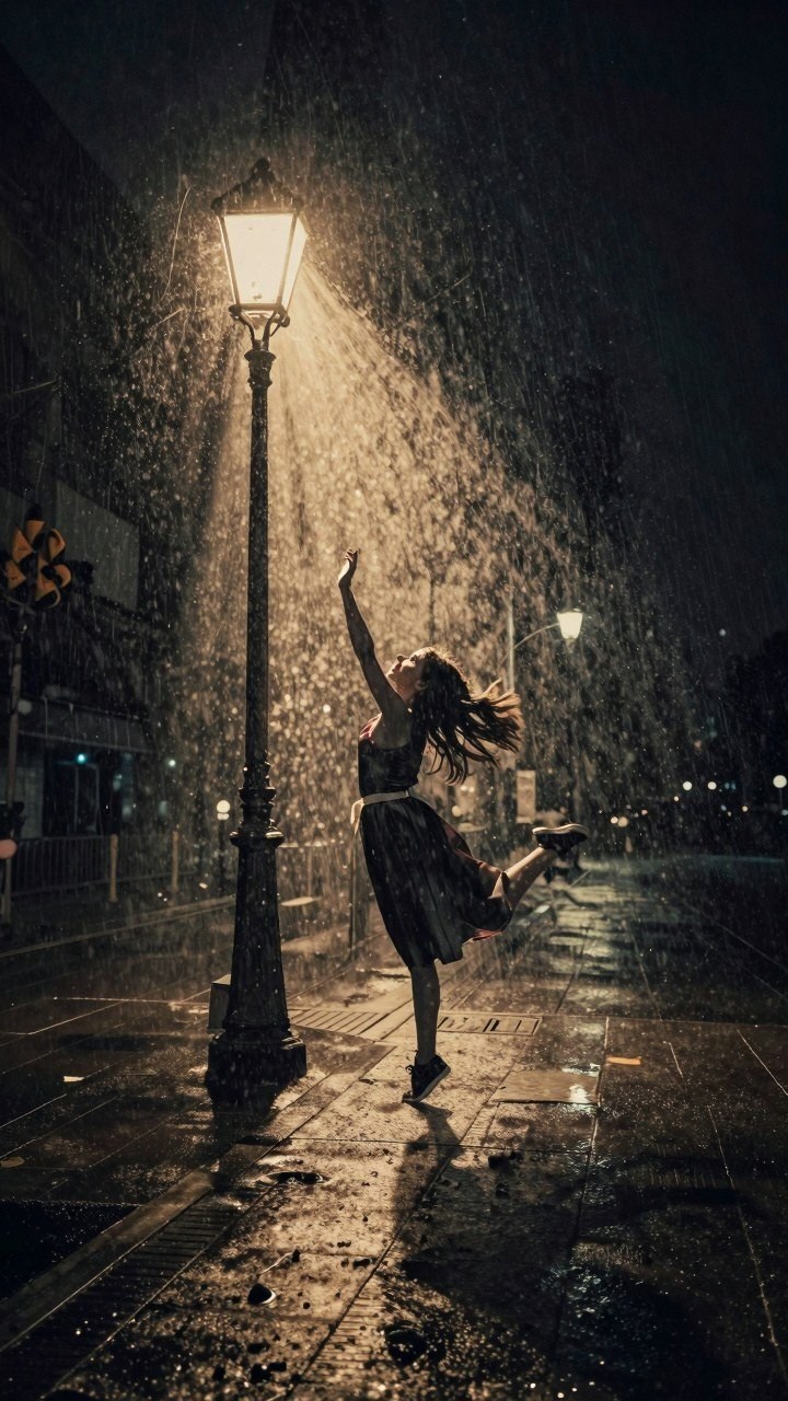 Caring For Rainy Streetlamp Wallpapers On Phone Screens