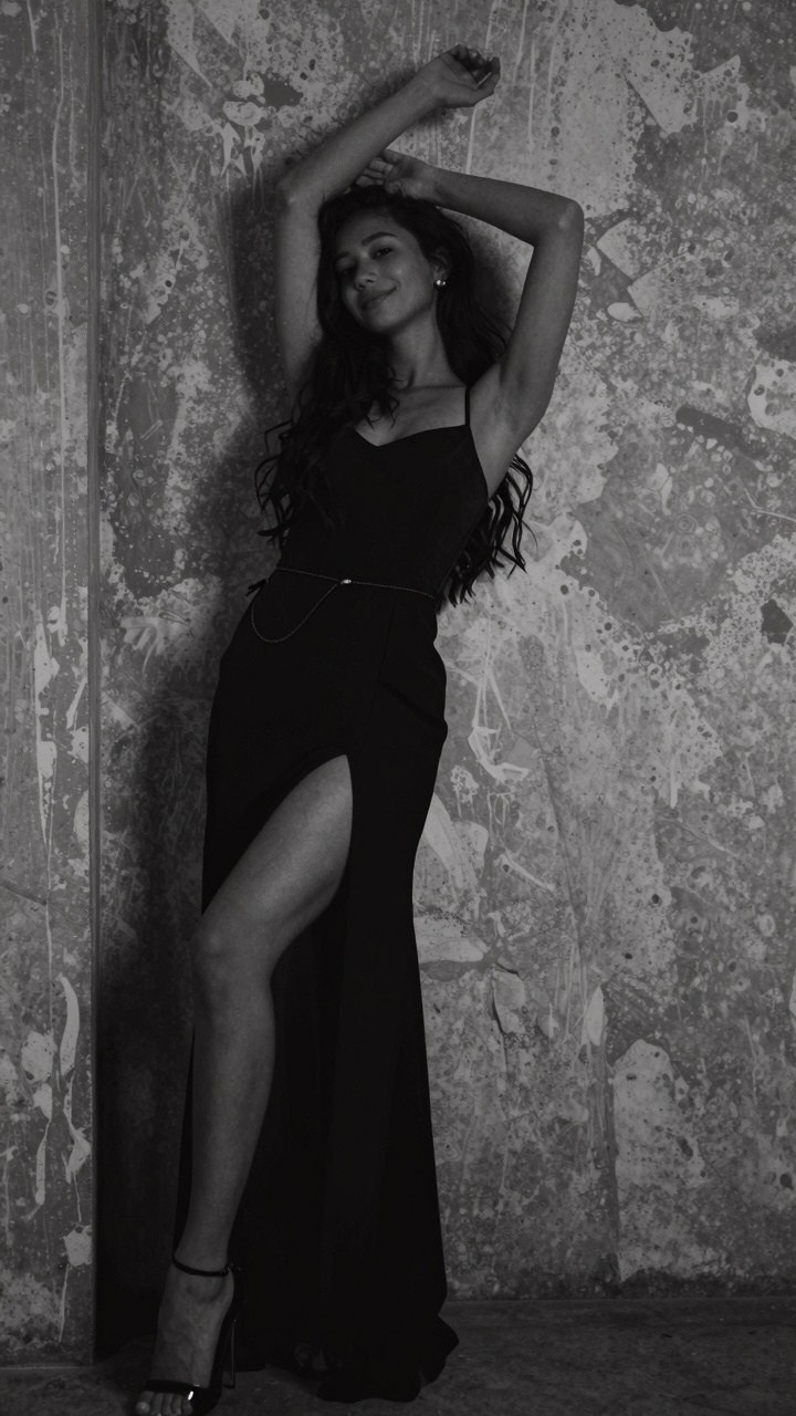 Styling Monochromatic Full-Body Wallpapers for Dark Aesthetic