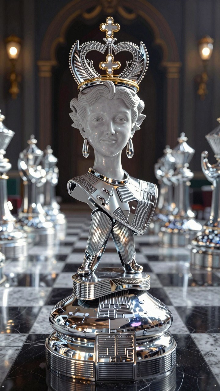 Maintaining Chrome Chess Piece Wallpapers for Phones